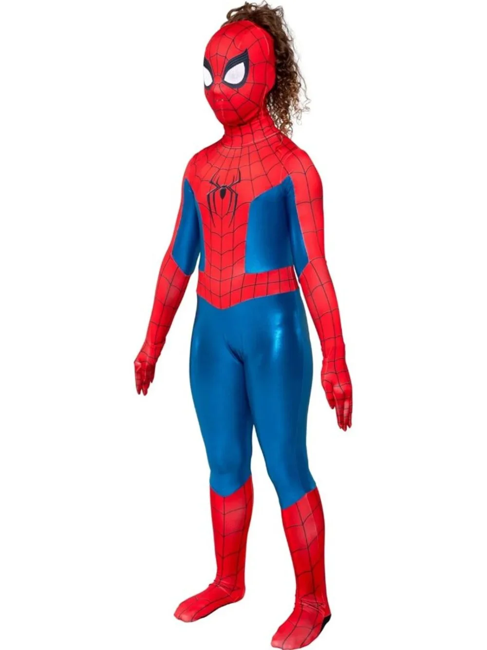 Youth Girl Spider-Man Zentai Costume - Deluxe Stretch Spandex, Halloween Ready!